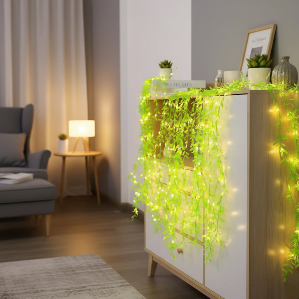 Premium Leaf Curtain LED String Light - Diwali Collection