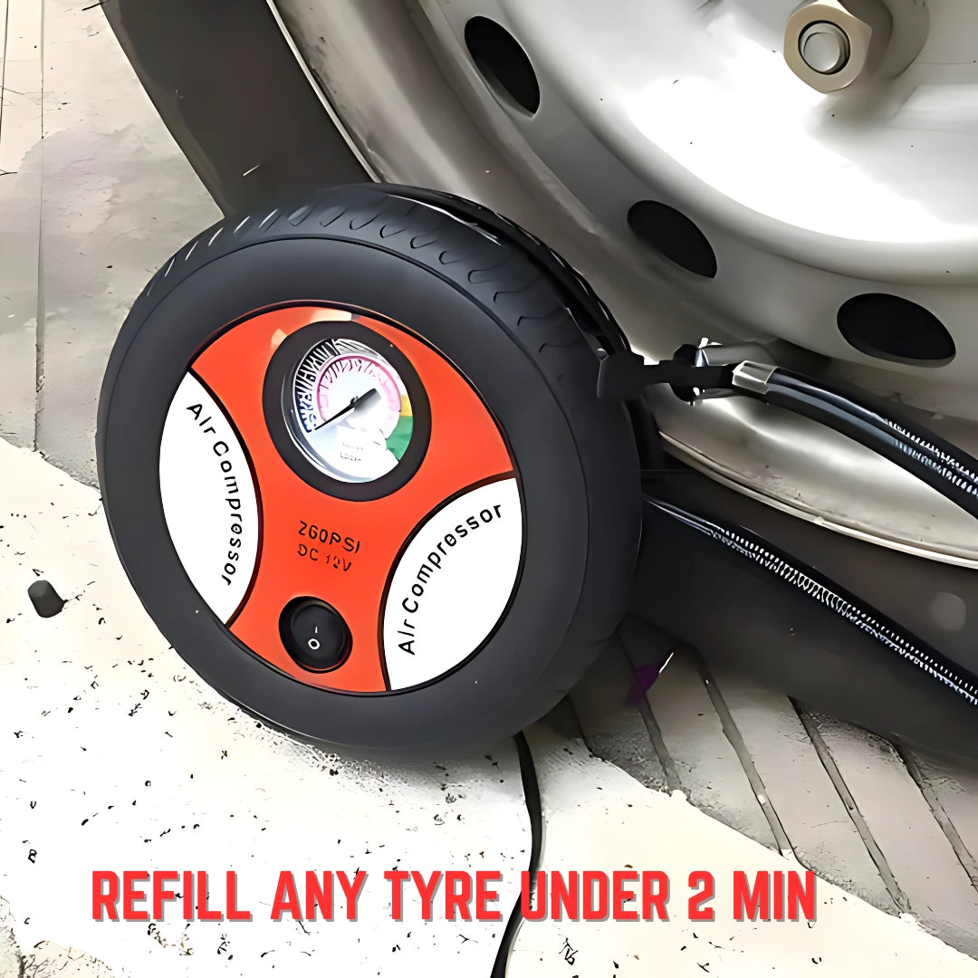ReFill Car Tyre Inflator Air Pump