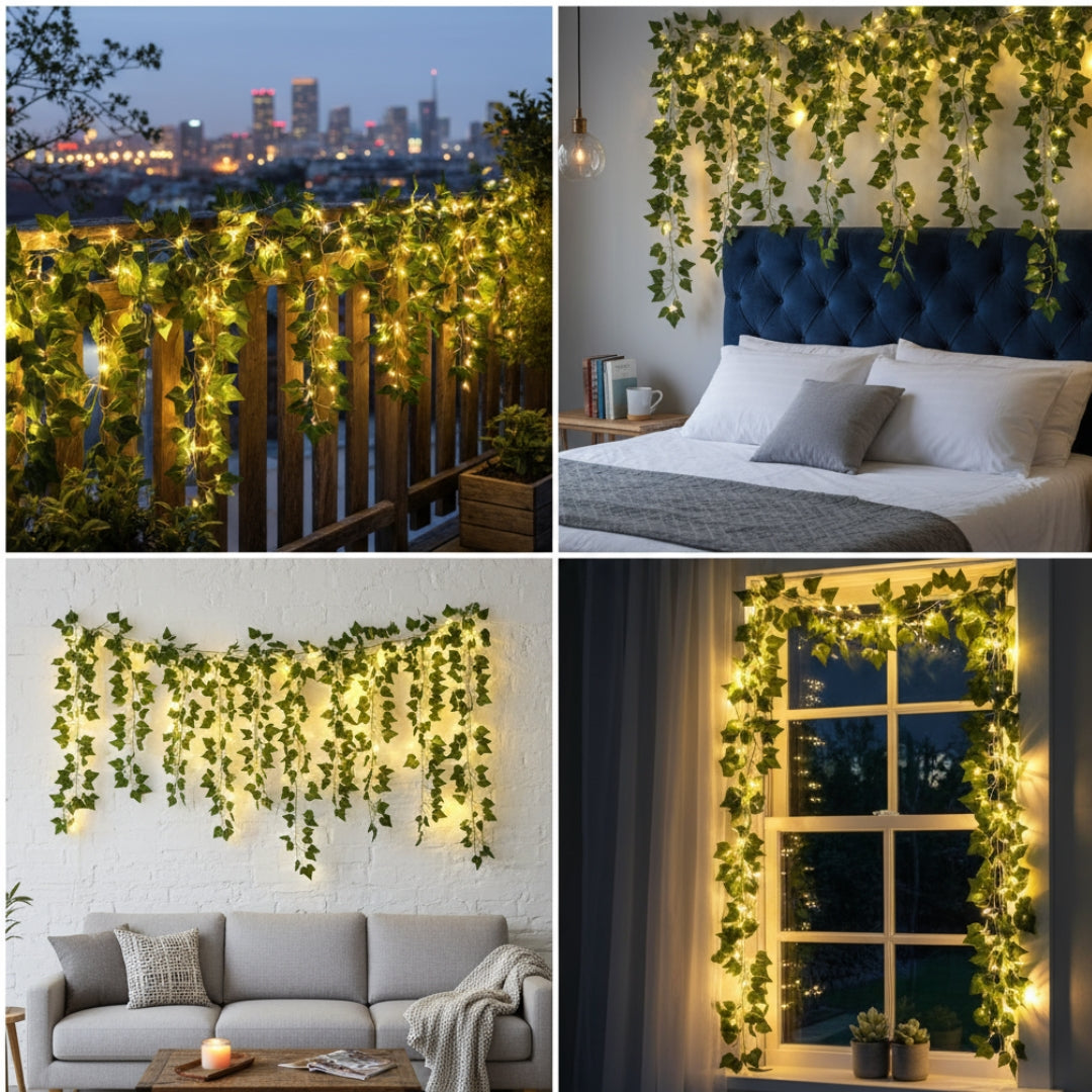 Premium Leaf Curtain LED String Light - Diwali Collection