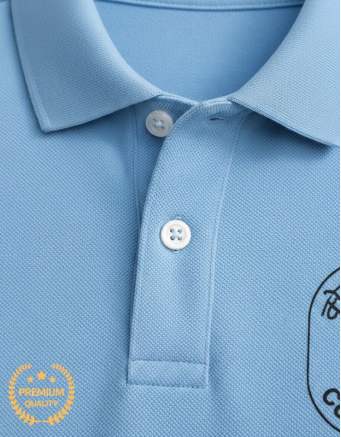 Coal India CIL Men's Blue Polo T-Shirt