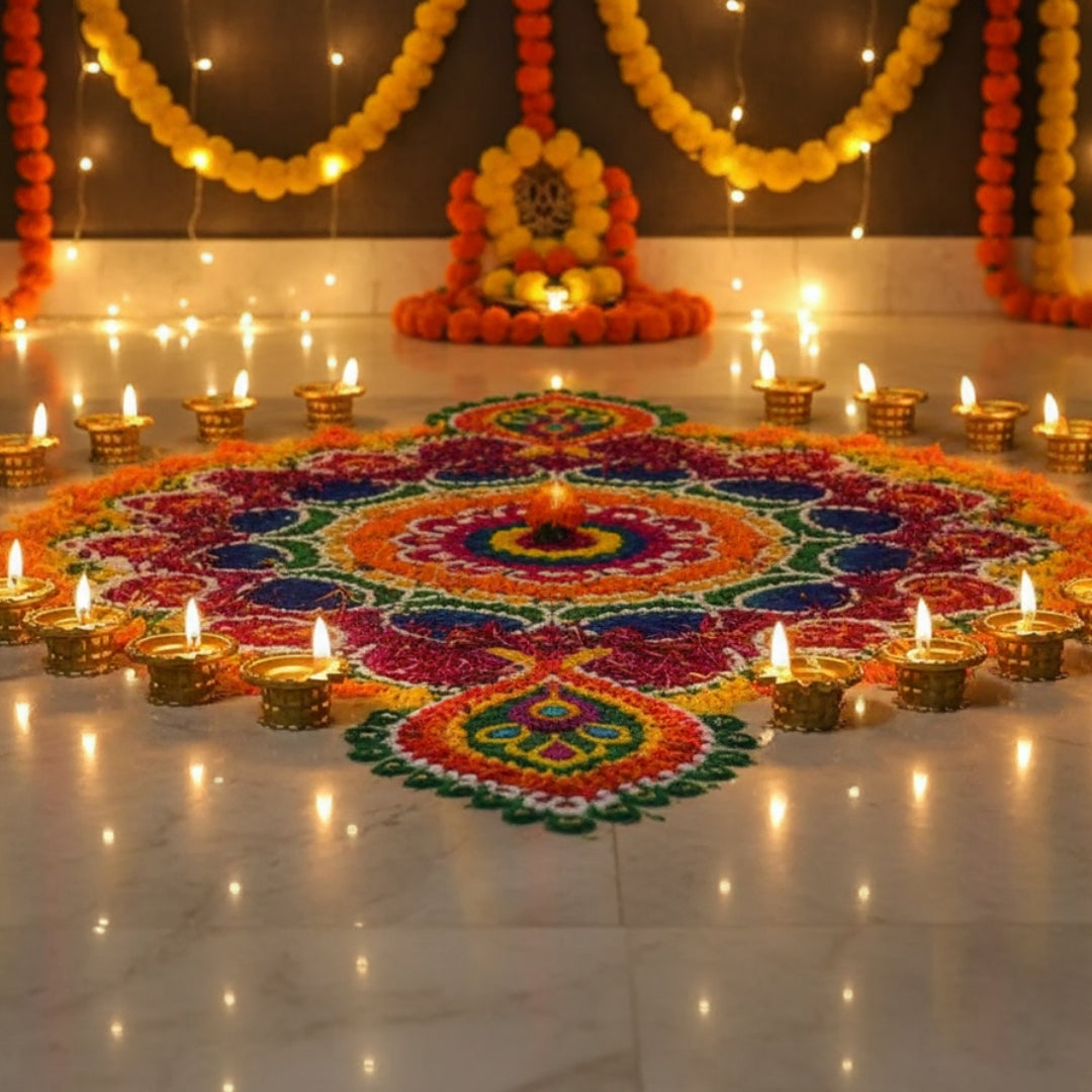 Premium LED Golden Diya Water Sensor - Diwali Collection