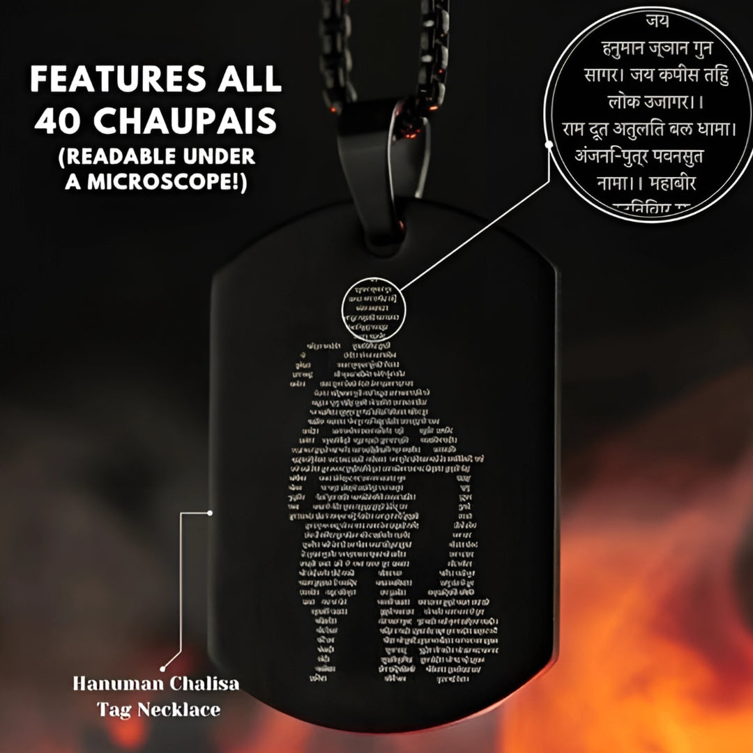 Premium Hanuman Chalisa Pendant - Sacred Shakti Collection