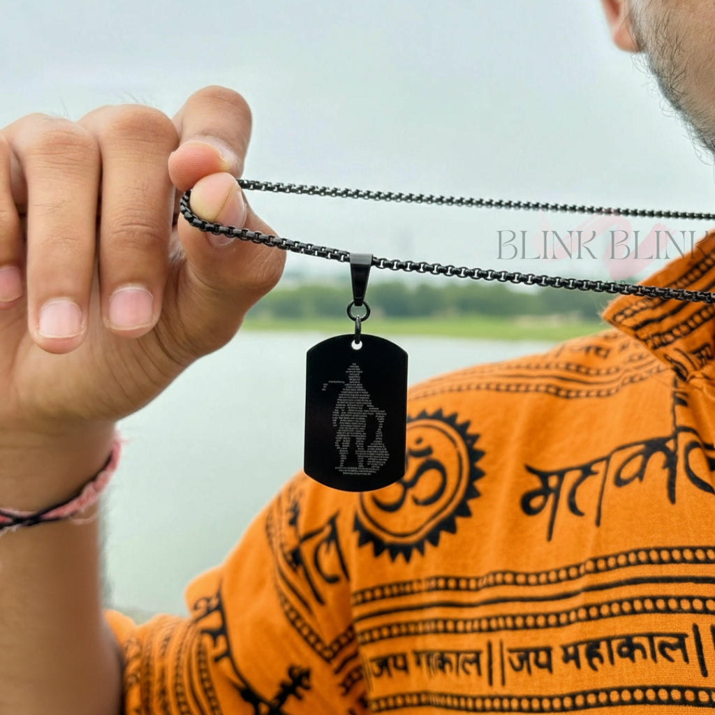 Premium Hanuman Chalisa Pendant - Sacred Shakti Collection