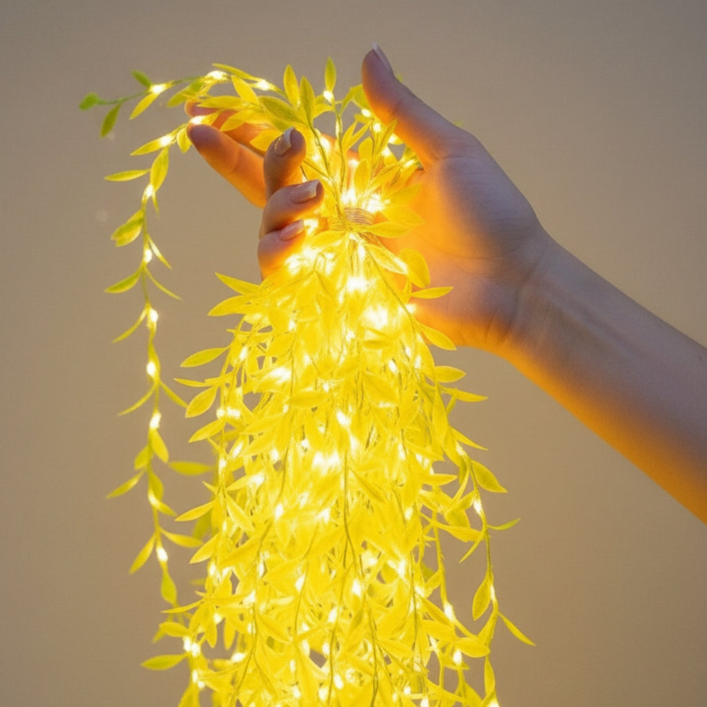 Premium Leaf Curtain LED String Light - Diwali Collection