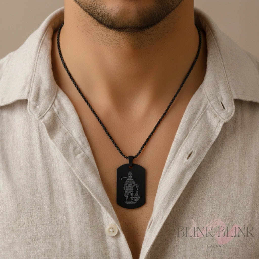 Premium Hanuman Chalisa Pendant - Sacred Shakti Collection