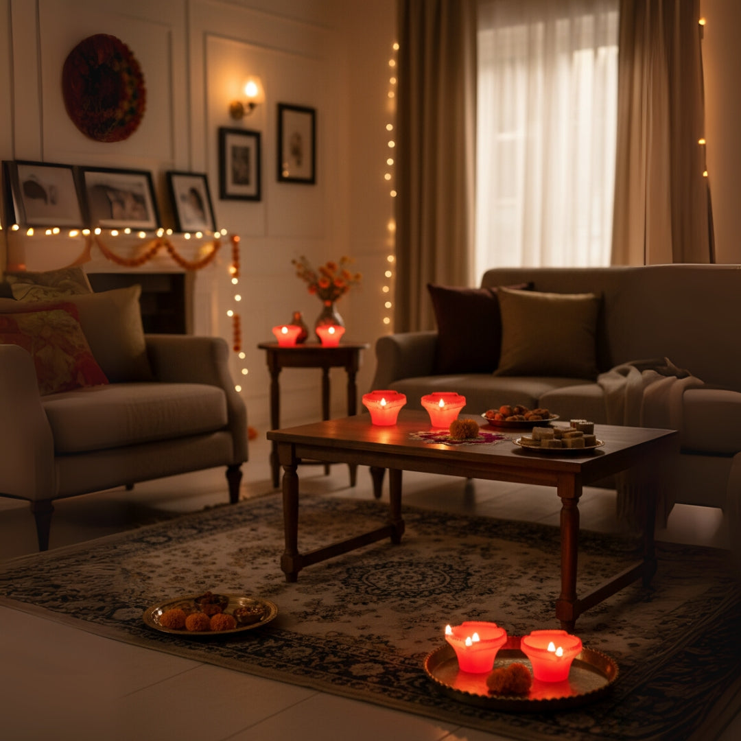 Premium LED Diya Light Water Sensor - Diwali Collection