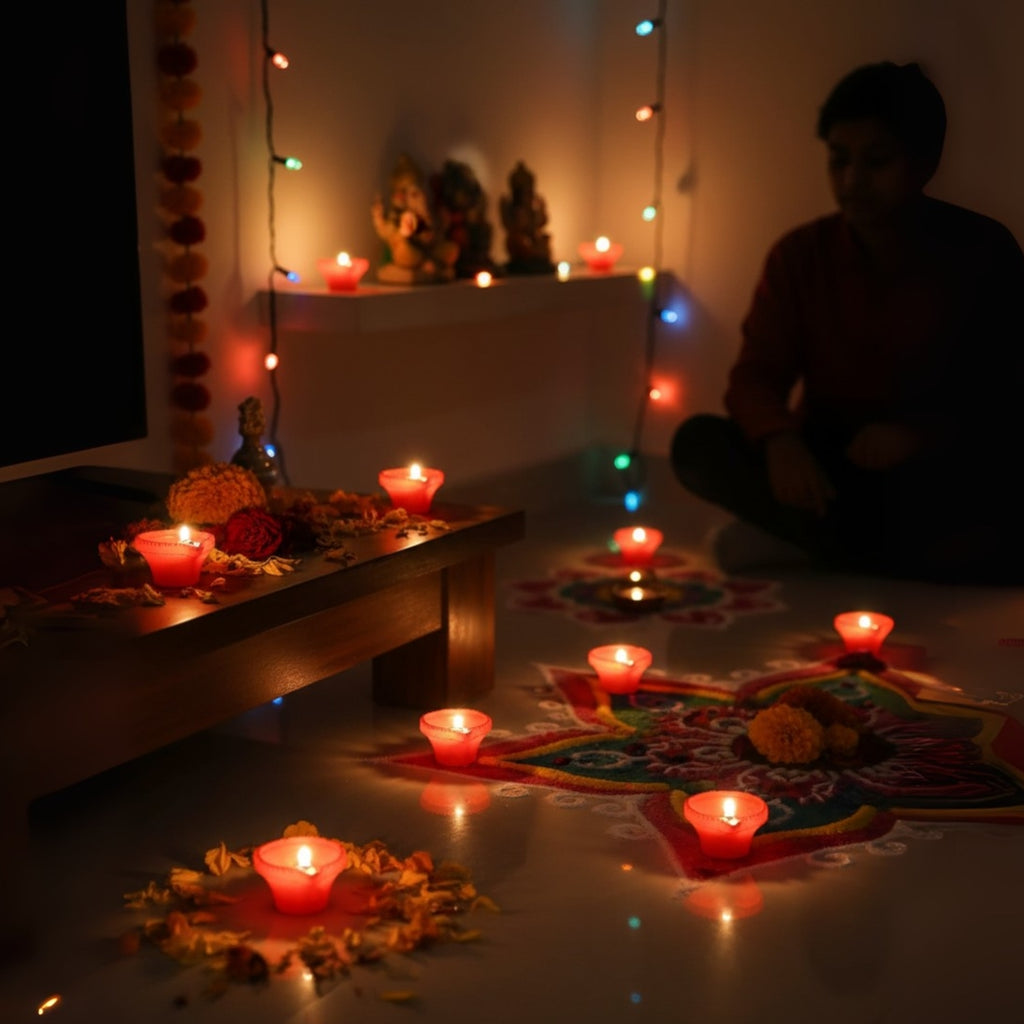 Premium LED Diya Light Water Sensor - Diwali Collection