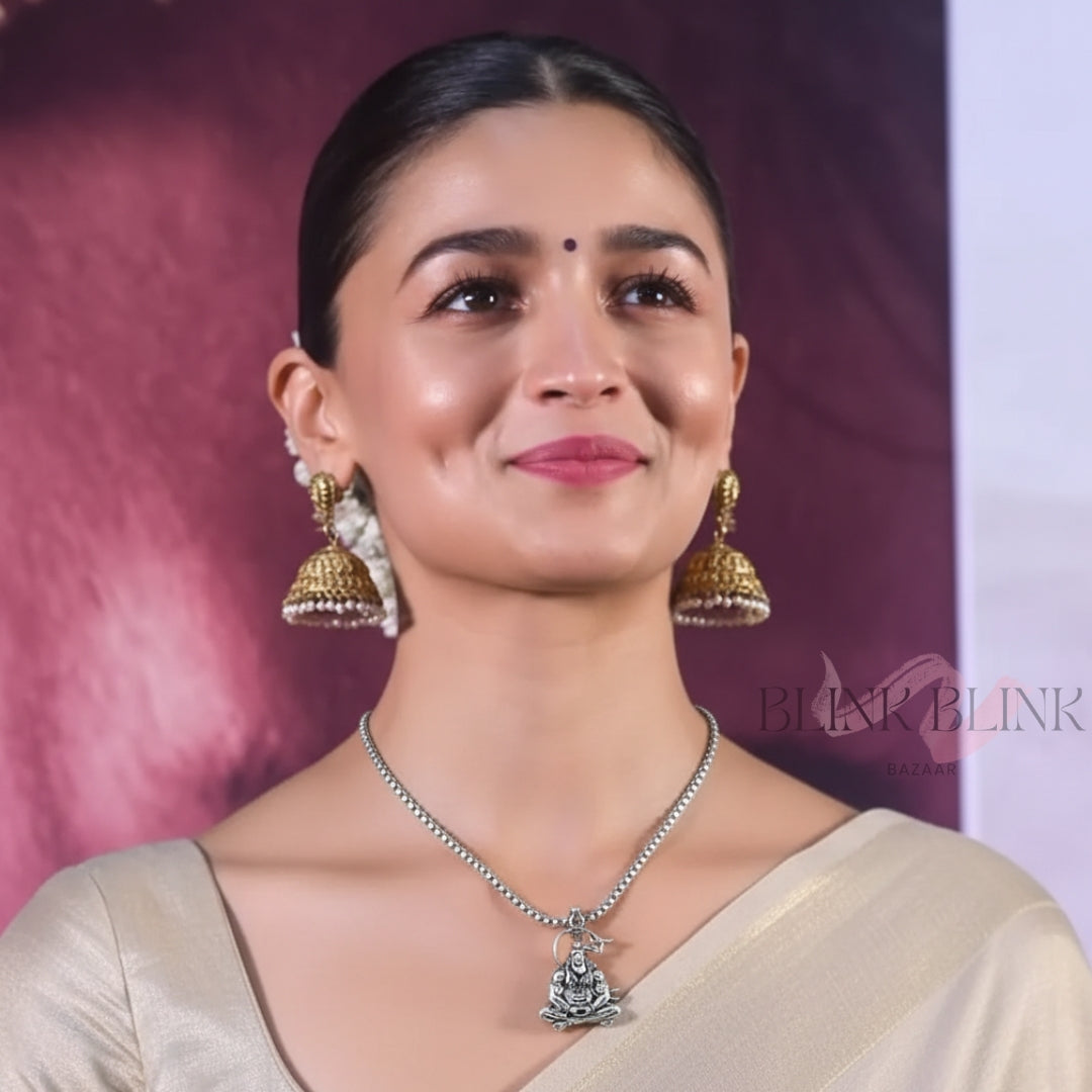 Premium Hanuman Silver Locket With Chain - Sacred Shakti Collection