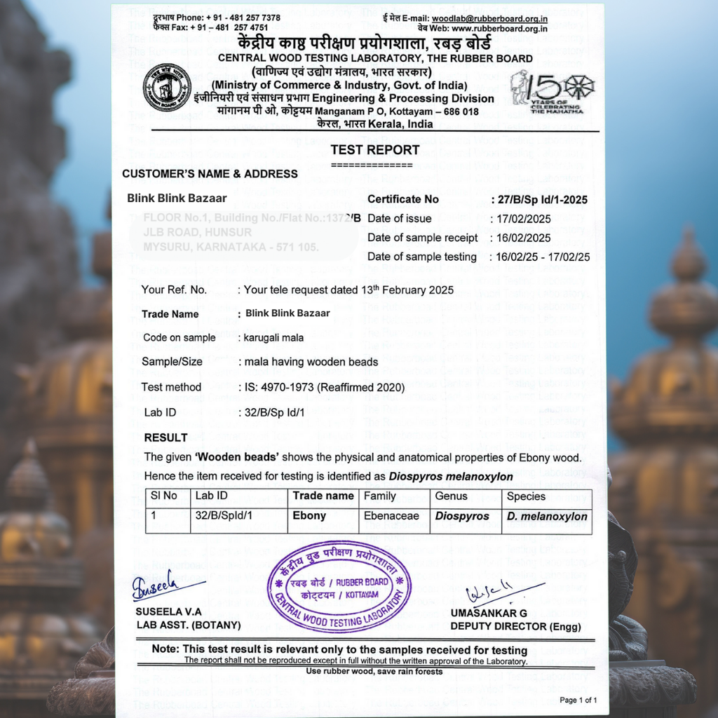 Original Karungali Mala - Sacred Shakti Collection