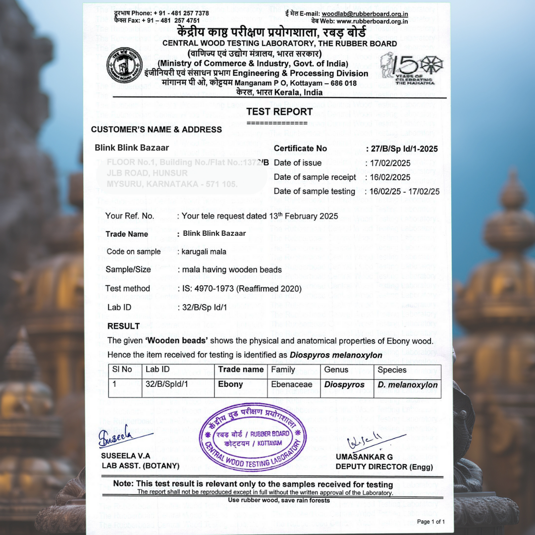 Original Karungali Mala - Sacred Shakti Collection