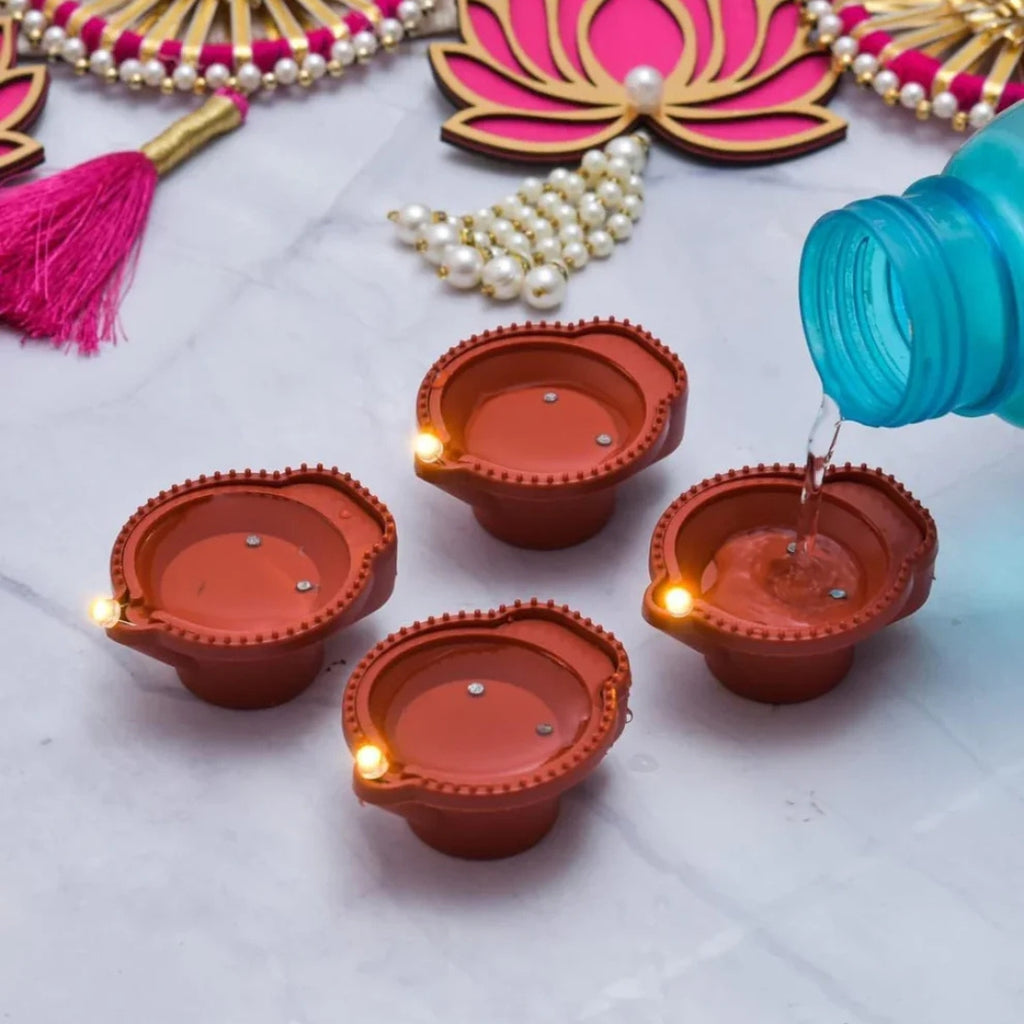 Premium LED Diya Light Water Sensor - Diwali Collection