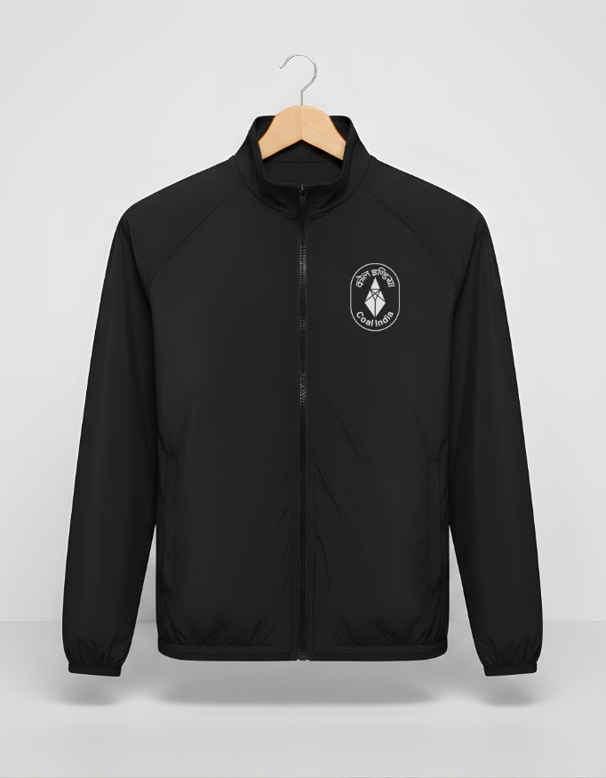 Coal India Premium Black Wind Cheater Jacket