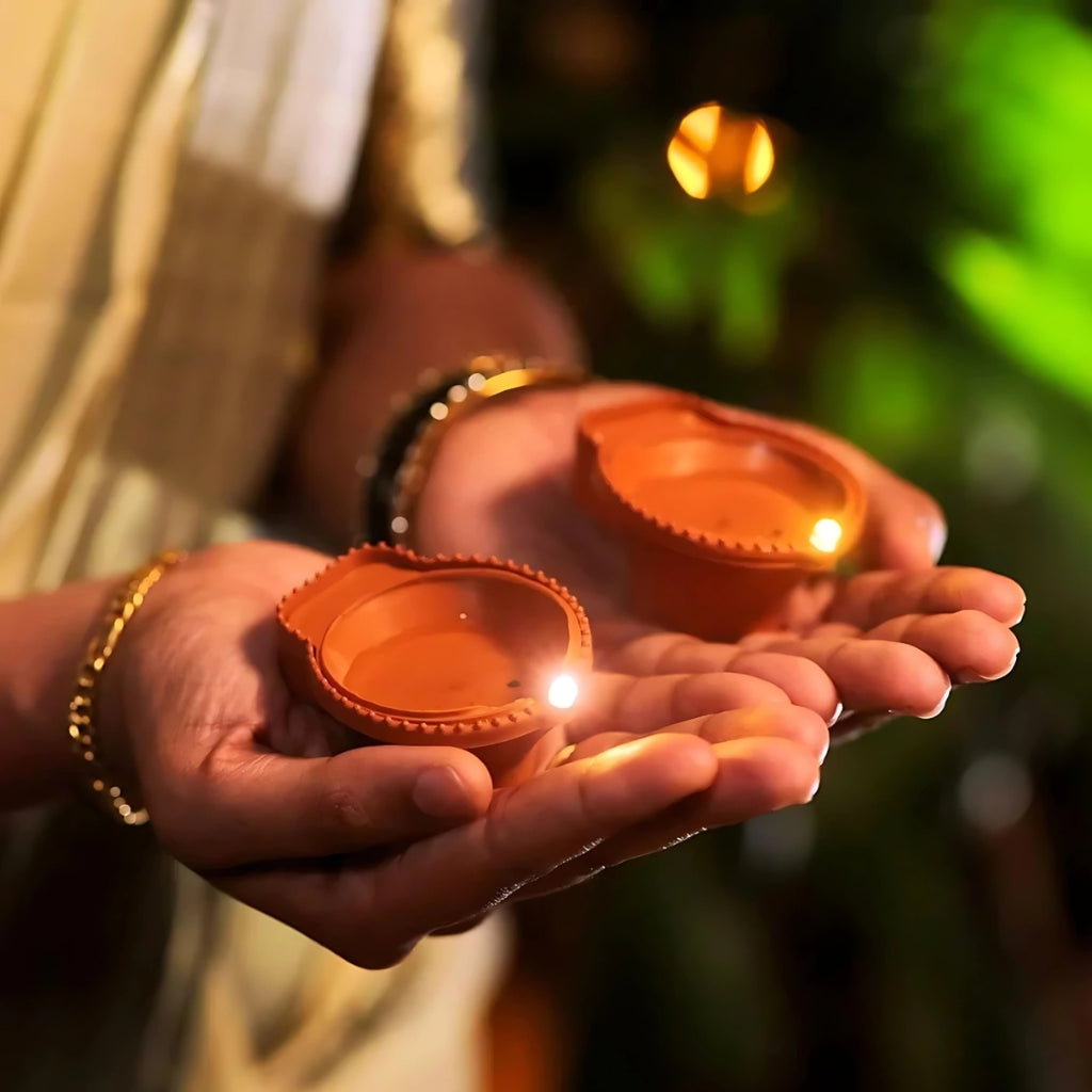 Premium LED Diya Light Water Sensor - Diwali Collection