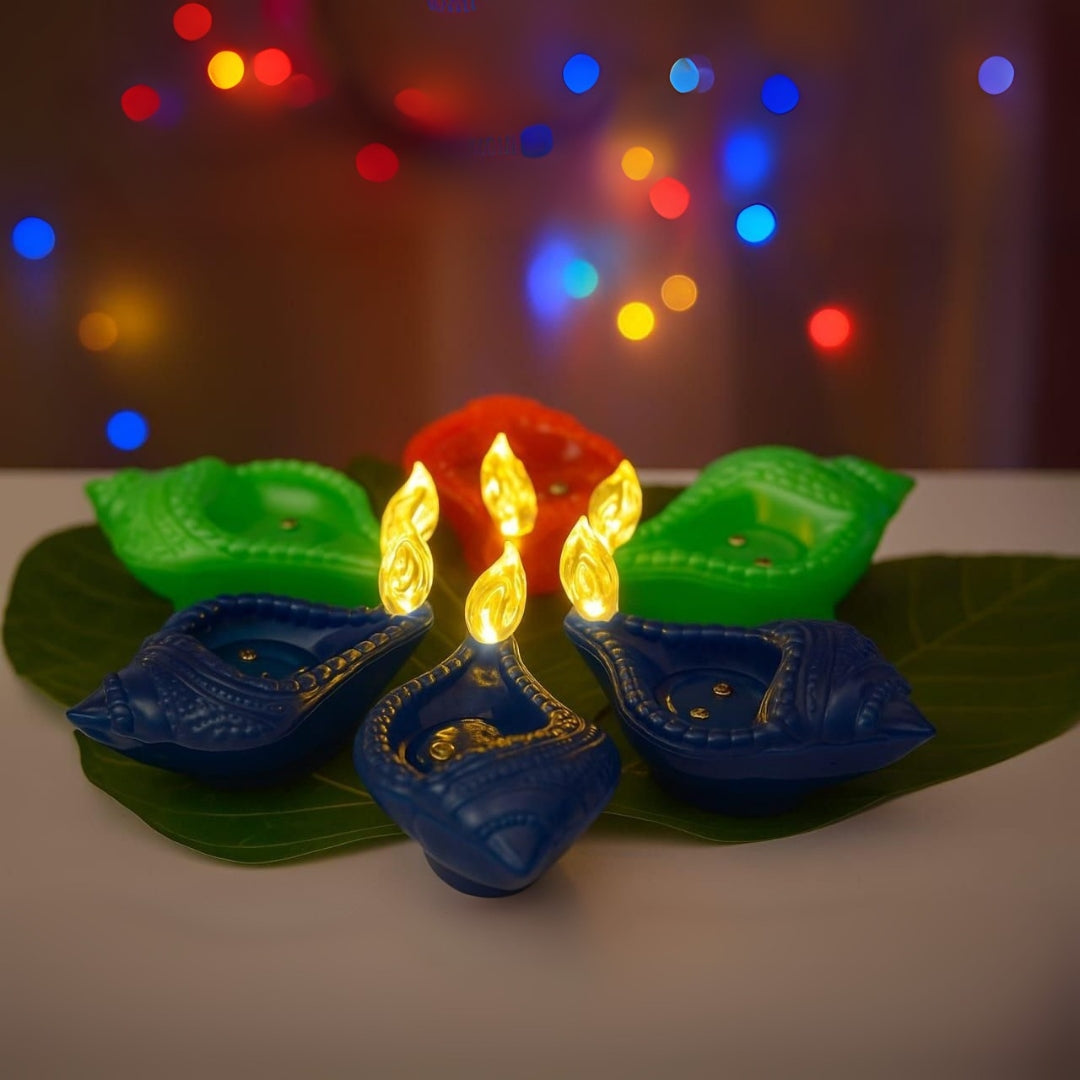 Shankh Water Sensor LED Diya - Diwali Collection