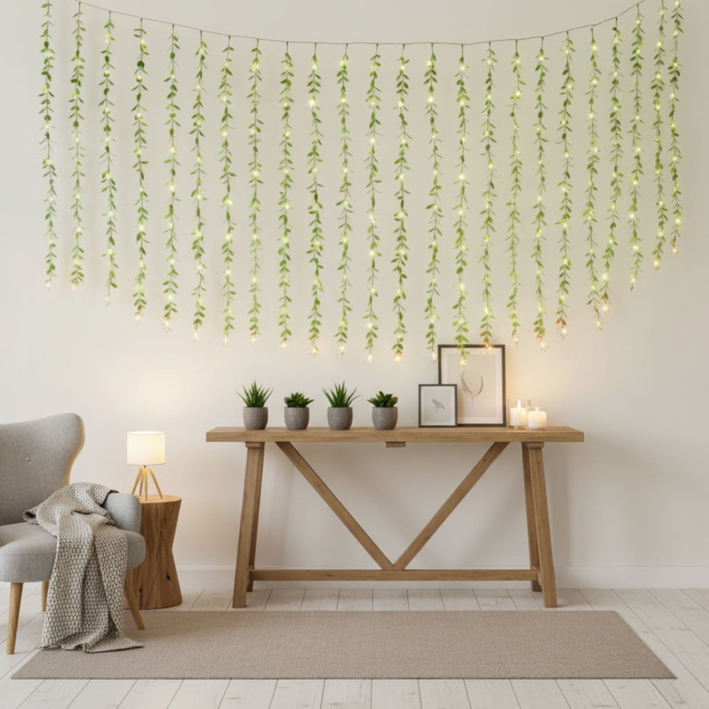 Premium Leaf Curtain LED String Light - Diwali Collection